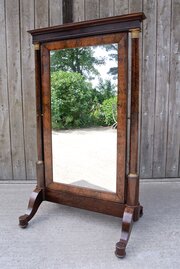 Regency Cheval Mirror Of French Empire Design