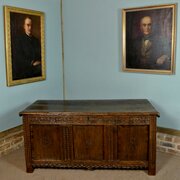 Superb Early 17th Century Oak Coffer C. 1630