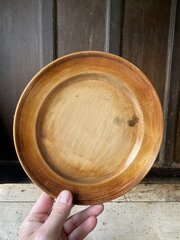19thC Welsh Pole Lathe Turned Sycamore Platter