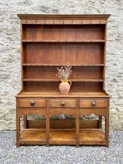 Small Welsh Oak Potboard Dresser C1820