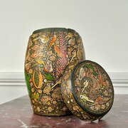 Early 20th C Kashmiri Lidded Pot