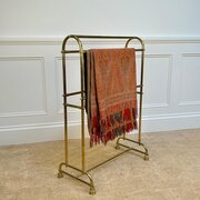 Rare 19th C Lacquered Brass Towel Rail