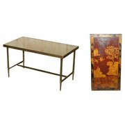 C.1970s Lacquered Chinese Chinoiserie Coffee Table