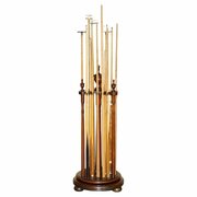 Circa 1880 Mahogany Revolving Snooker Cue Stand