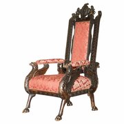 French Empire 1840 Oversized Throne Armchair