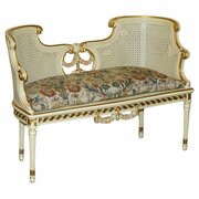 French Louis Bergère Window Seat Or Bench