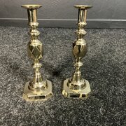 Pair Of King Of Diamond Candlesticks 