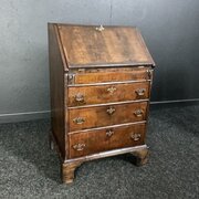 Queen Anne Walnut Bureau 