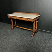 Victorian Burr Walnut Side Table 