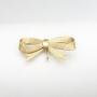  9ct Gold Bow Design Fob Brooch 