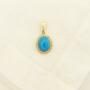 9ct Gold Turquoise Pendant