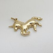 9ct Yellow Gold Unicorn Charm