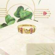 Edwardian 18ct Gold Ruby & Diamond Ring