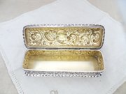 Edwardian Silver Trinket Box Birmingham 1901