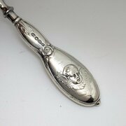 Edwardian cherubs silver handled button hook