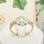 Edwardian Diamond Set Cluster Ring 18ct & PT 