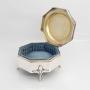 silver trinket box  octagonal