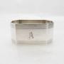 Heavy gauge octagonal silver napkin ring Birm. 1932