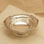 Silver Pedestal Bon Bon Dish With Scalloped Edge