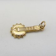  Vintage 9ct Gold Banjo Charm Birmingham 1956 