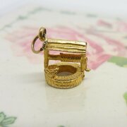 Vintage 9ct Gold Wishing Well Charm 1959