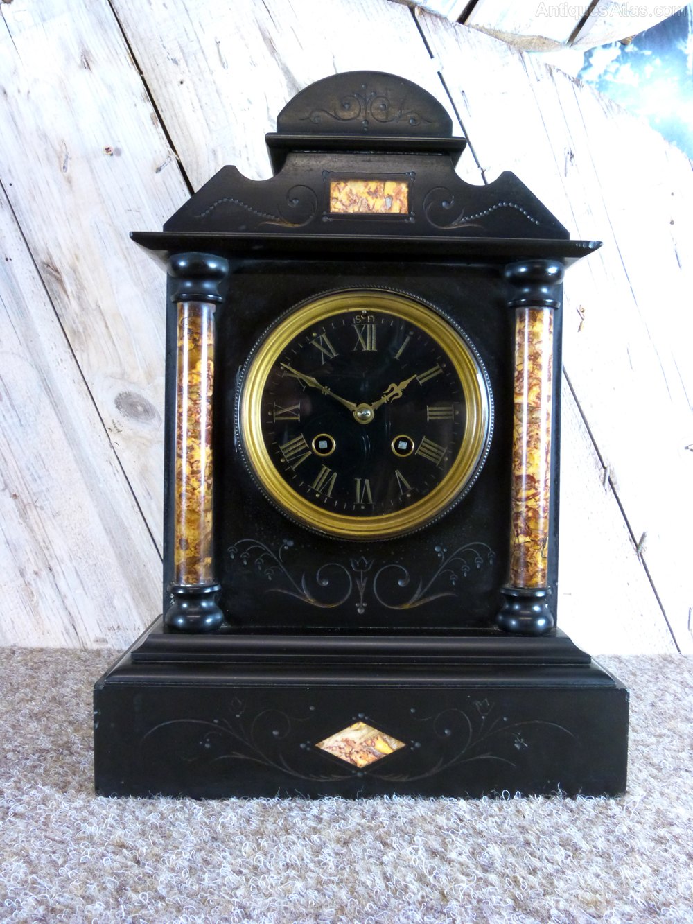 Antiques Atlas French Slate Mantel Clock