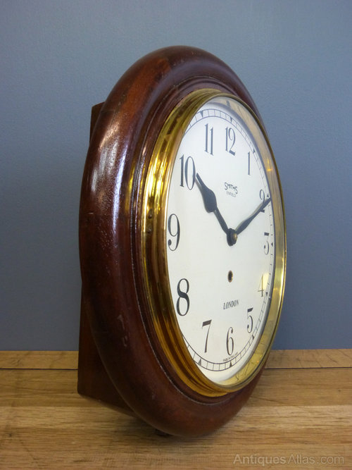 Antiques Atlas Smiths Enfield Railway School Clock