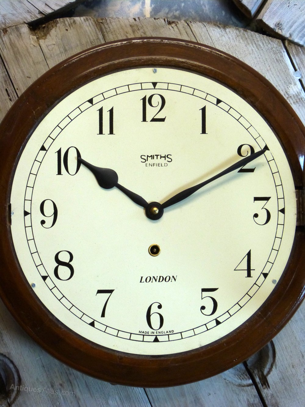 Antiques Atlas Smiths Enfield Railway School Clock