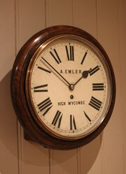 Beech Framed High Wycombe Fusee Dial Clock
