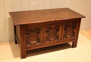 Dark Oak Carved Coffer
