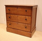 Edwardian Oak Chest Of Drawers 