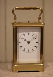 French Brass Striking And Repeating Carriage Clock