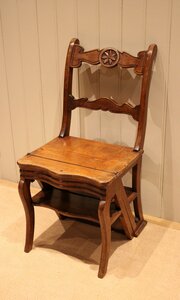 French Cherry Wood Metamorphic Chair