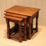 Golden Oak Nest Of Three Tables