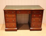 Late 19th Century Mahogany Pedestal Desk