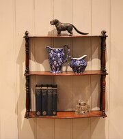 Late 19th Century Mahogany Three Tier Wall Shelves