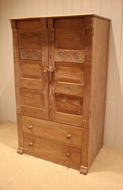 Limed Oak Combination Wardrobe