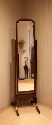 Mahogany Cheval Mirror