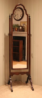 Mahogany Cheval Mirror