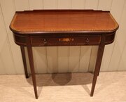 Mahogany Inlaid Side Table