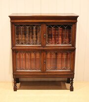 Oak Glazed Bookcase