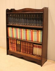Oak Open Angled Bookcase