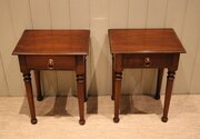 Pair Of French Cherry Wood Bedside Cabinets