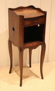 Single French Oak Bedside Cabinet