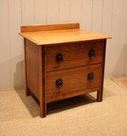 Small Golden Oak Chest Of Drawers