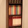 Small Narrow Oak Open Bookcase
