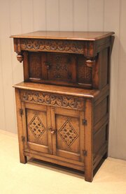 small proportioned oak court cupboard Small Proportioned Oak Court Cupboard