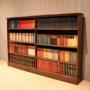 Substantial Oak Open Bookcase 