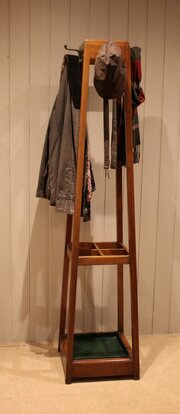 Walnut Coat & Hat Stand