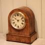 Walnut Dome Top Timepiece Mantel Clock